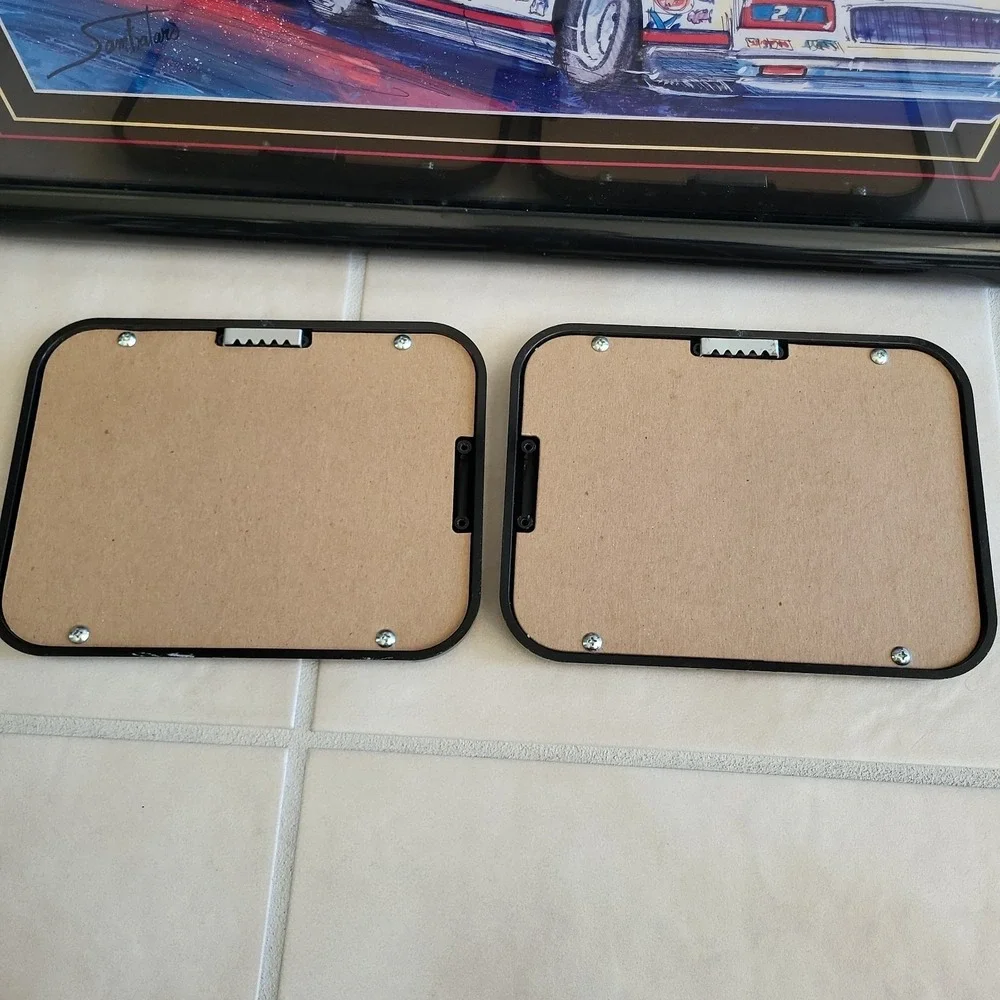 Vintage Home Interiors NASCAR Colorful 1980's Racing Car Wall Art Set Stock Cars